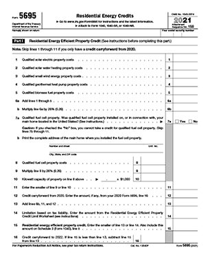 IRS Tax Form 5695 Thumb