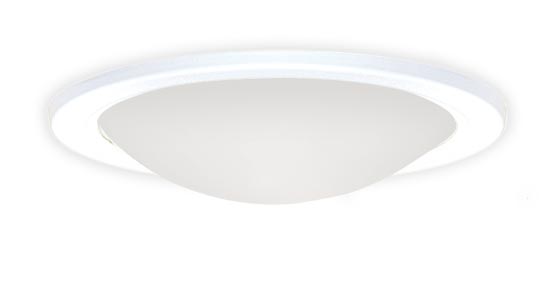 Natural Light soft white domed profile ceiling fixture