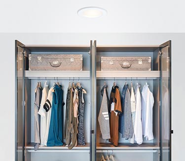 Natural Light tubular skylight installed in closet thumb